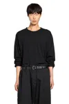 Yohji Yamamoto Ultima Jersey Long Sleeve Tee In Black
