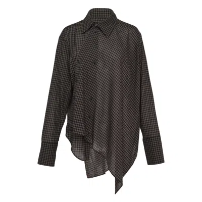 Yohji Yamamoto Unbalance Draped Blouse