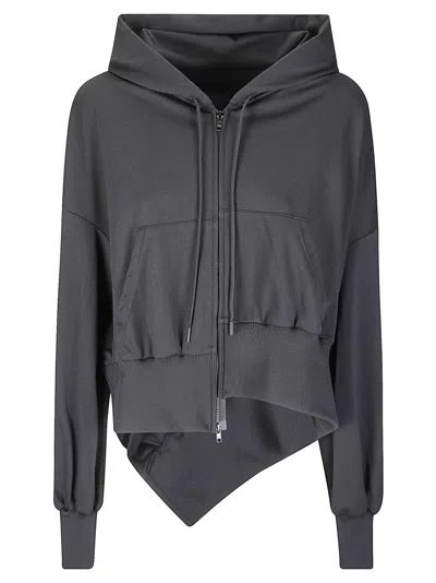 Yohji Yamamoto Unbalanced Sweatshirt In Gray