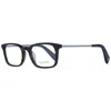 Yohji Yamamoto Brown Unisex Optical Frames In Black