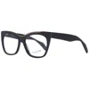 Yohji Yamamoto Brown Unisex Optical Frames In Black