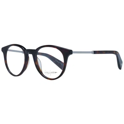 Yohji Yamamoto Unisex Optical Frames In Brown