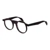 Yohji Yamamoto Unisex Optical Frames In Metallic