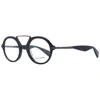 Yohji Yamamoto Unisex Optical Frames In Black