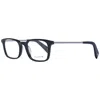 Yohji Yamamoto Brown Unisex Optical Frames In Black