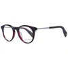 Yohji Yamamoto Unisex Optical Frames In Burgundy