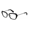 Yohji Yamamoto Blue Unisex Optical Frames In Black