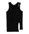 Yohji Yamamoto Strap-detail Tank Top In Black