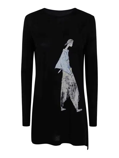YOHJI YAMAMOTO VESTIDO MIDI - NEGRO