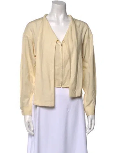 Pre-owned Yohji Yamamoto Vintage 1980's Blouse In Neutral