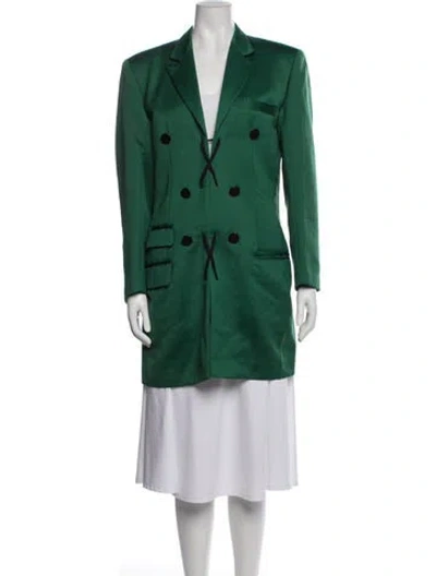 Pre-owned Yohji Yamamoto Vintage 1985 Coat In Green