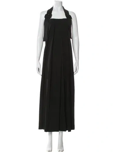 Pre-owned Yohji Yamamoto Vintage 1995 Long Dress In Black