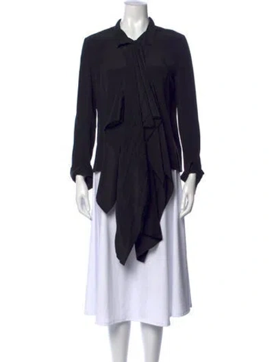 Pre-owned Yohji Yamamoto Vintage 1997 Blouse In Black