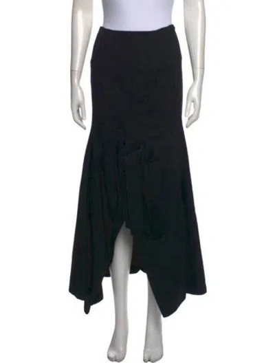 Pre-owned Yohji Yamamoto Vintage 1998 Long Skirt In Black