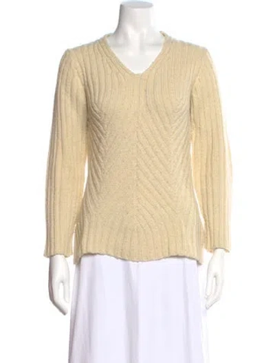 Pre-owned Yohji Yamamoto Vintage 2000 Sweater In Neutral
