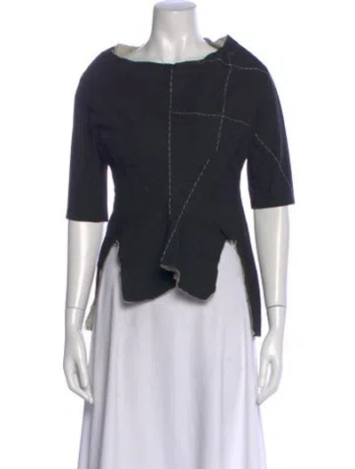 Pre-owned Yohji Yamamoto Vintage 2000 Top In Black