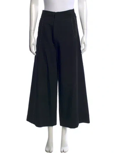 Pre-owned Yohji Yamamoto Vintage 2000 Wide Leg Pants In Black