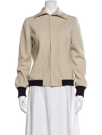 Pre-owned Yohji Yamamoto Vintage 2002 Bomber Jacket In Neutral