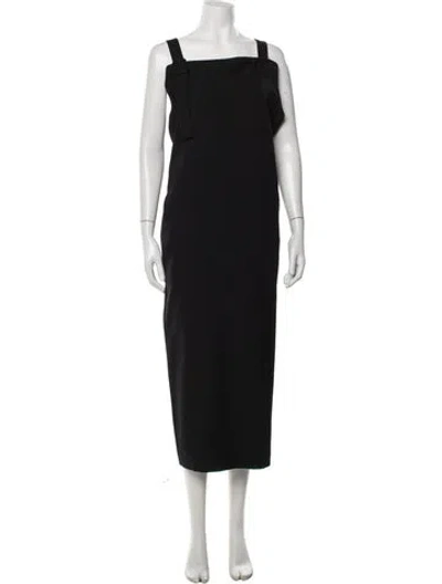 Pre-owned Yohji Yamamoto Vintage 2004 Long Dress In Black