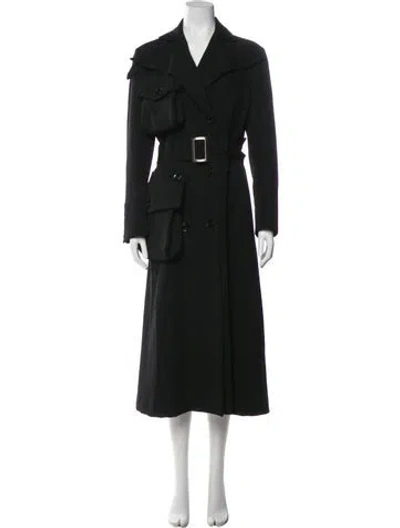Pre-owned Yohji Yamamoto Vintage 2004 Trench Coat In Black