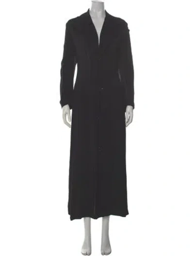 Pre-owned Yohji Yamamoto Vintage 2005 Coat In Black