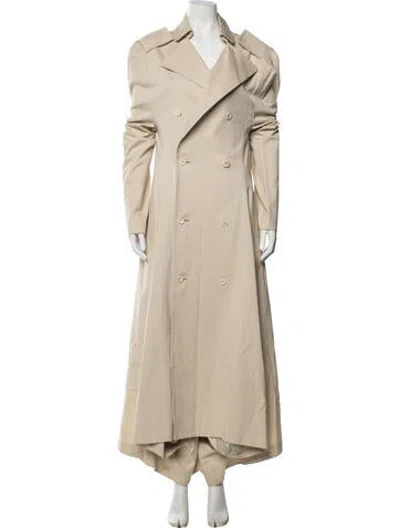 Pre-owned Yohji Yamamoto Vintage 2006 Trench Coat In Neutrals