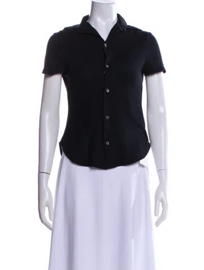 Pre-owned Yohji Yamamoto Vintage 2007 Polo In Black