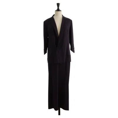 Pre-owned Yohji Yamamoto Vintage Jacket & Skirt Set From The 1990s In Black