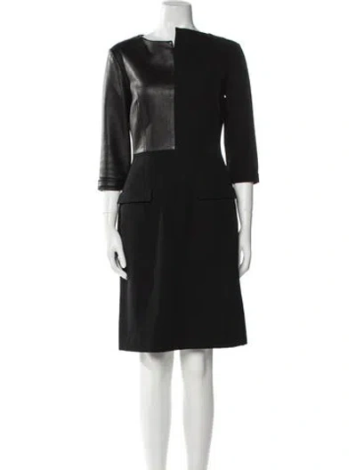 Pre-owned Yohji Yamamoto Vintage Knee-length Dress In Black