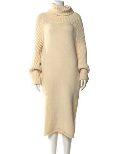 Pre-owned Yohji Yamamoto Vintage Knee-length Dress In Neutral