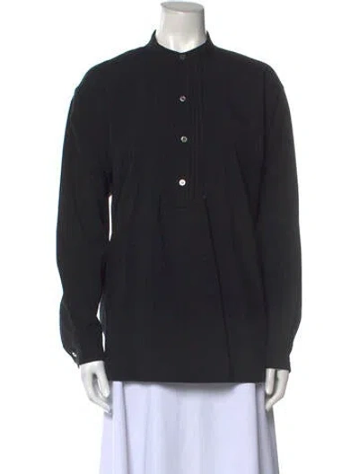 Pre-owned Yohji Yamamoto Vintage Late 1970's - Early 1980's Blouse In Black