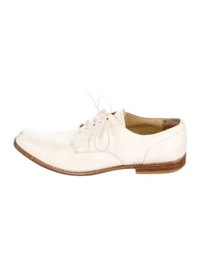 Pre-owned Yohji Yamamoto Vintage Leather Oxfords In Neutral
