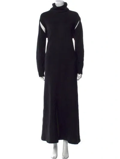 Pre-owned Yohji Yamamoto Vintage Long Dress In Black