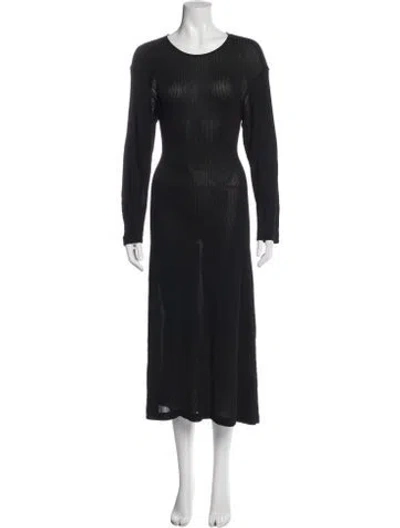Pre-owned Yohji Yamamoto Vintage Long Dress In Black