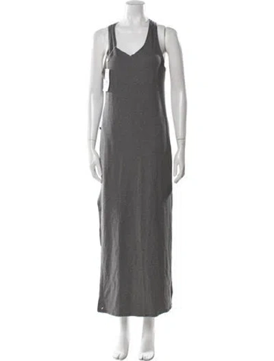 Pre-owned Yohji Yamamoto Vintage Long Dress In Gray