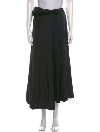 Pre-owned Yohji Yamamoto Vintage Long Skirt In Black