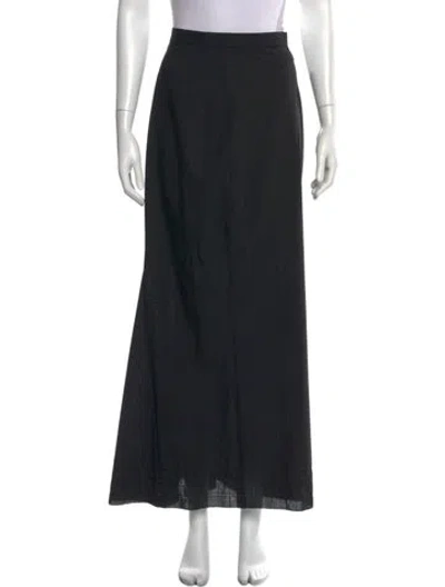 Pre-owned Yohji Yamamoto Vintage Long Skirt In Black