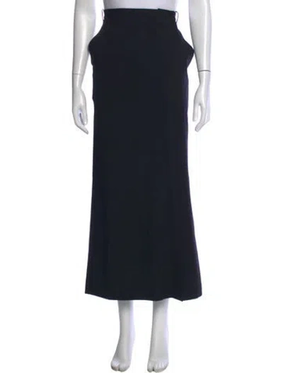 Pre-owned Yohji Yamamoto Vintage Long Skirt In Black