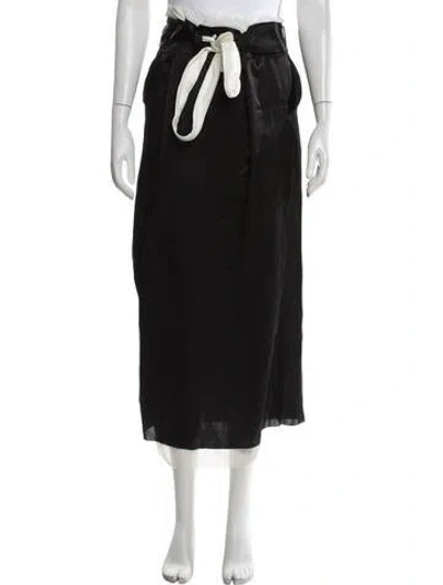 Pre-owned Yohji Yamamoto Vintage Long Skirt In Black