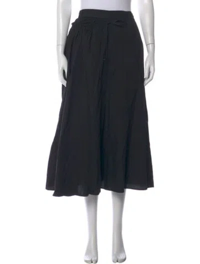 Pre-owned Yohji Yamamoto Vintage Long Skirt W/ Tags In Black