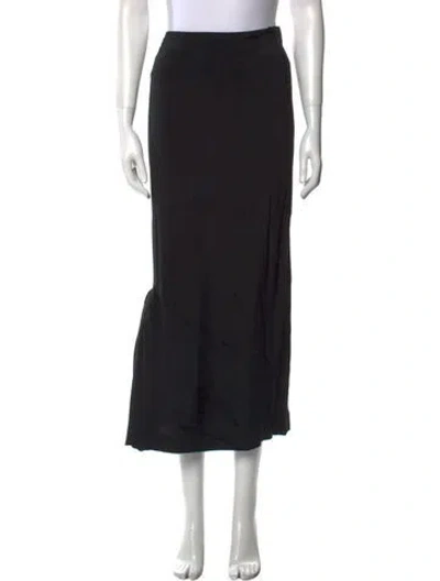 Pre-owned Yohji Yamamoto Vintage Midi Length Skirt In Black