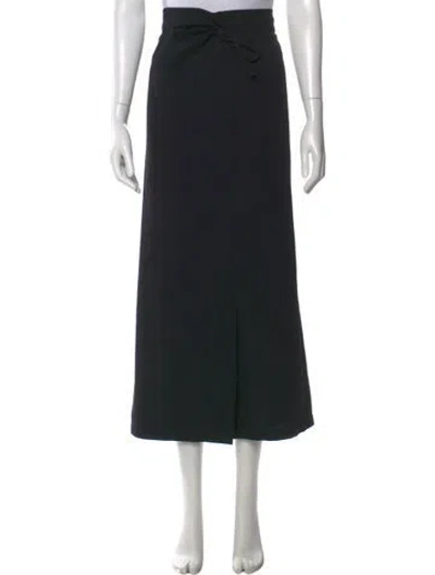 Pre-owned Yohji Yamamoto Vintage Midi Length Skirt In Black