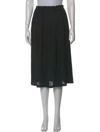 Pre-owned Yohji Yamamoto Vintage Midi Length Skirt In Black