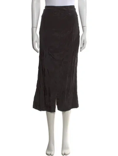 Pre-owned Yohji Yamamoto Vintage Midi Length Skirt In Black