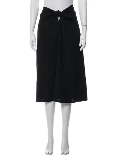 Pre-owned Yohji Yamamoto Vintage Midi Length Skirt In Black
