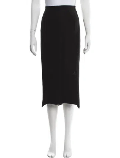 Pre-owned Yohji Yamamoto Vintage Midi Length Skirt In Black