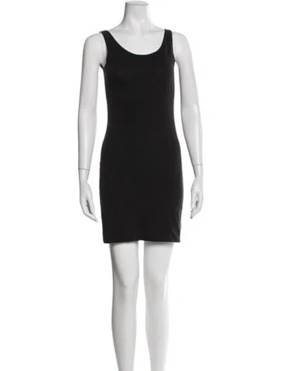 Pre-owned Yohji Yamamoto Vintage Mini Dress In Black