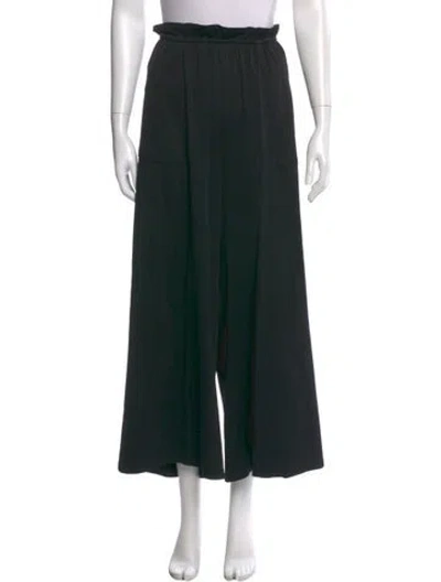 Pre-owned Yohji Yamamoto Vintage Wide Leg Pants In Black