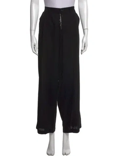 Pre-owned Yohji Yamamoto Vintage Wide Leg Pants In Black