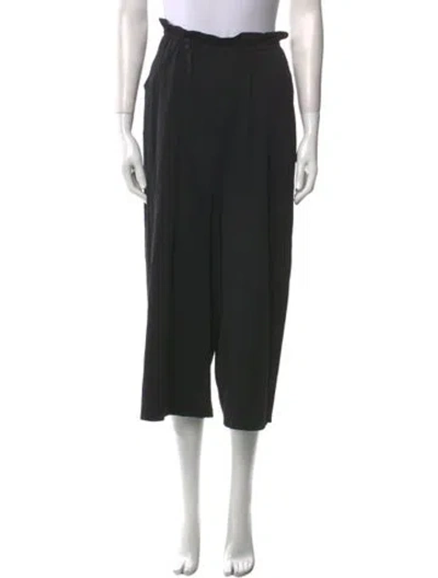 Pre-owned Yohji Yamamoto Vintage Wide Leg Pants In Black